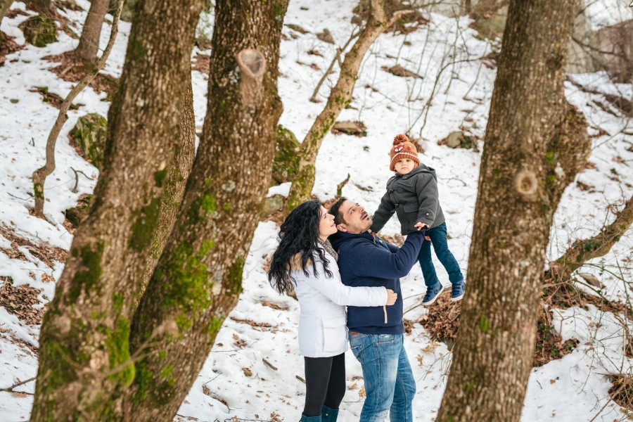 Photographs of family portraits