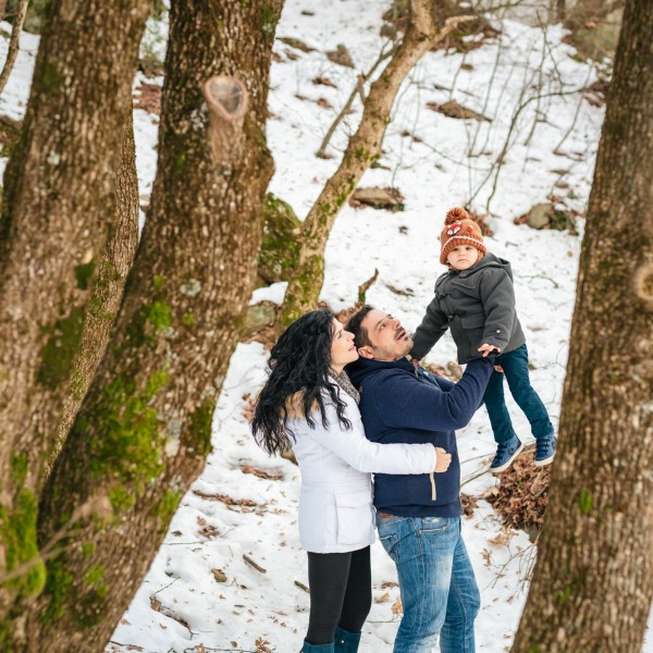 Photographs of family portraits